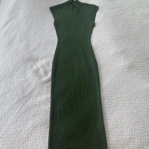 Green Zara Women's Sweater Dress